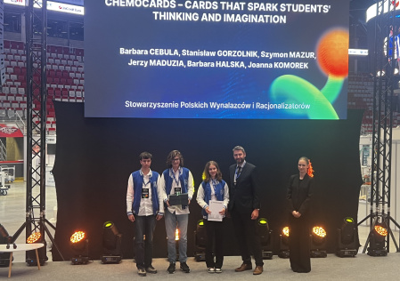 Złoty sukces CHEMOCARDS na międzynarodowym konkursie INVENT ARENA!