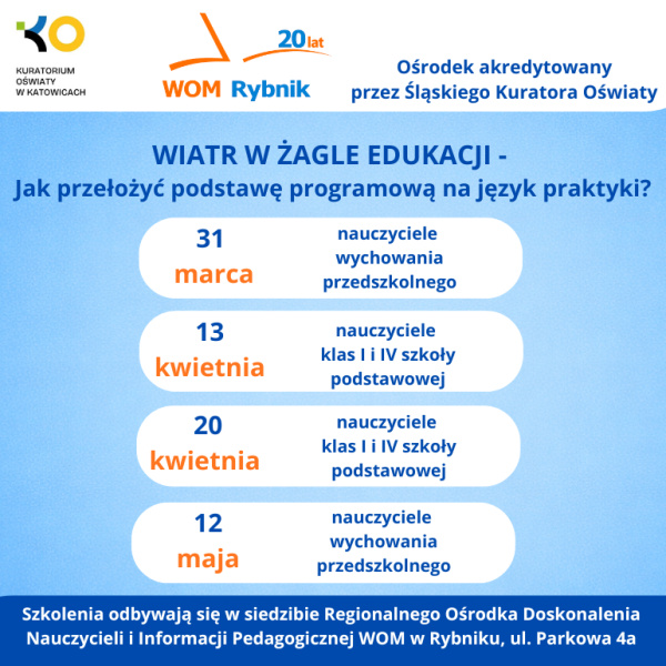 KOMPAS JUTRA - Wiatr w żagle edukacji – jak przełożyć nową podstawę programową na język praktyki?